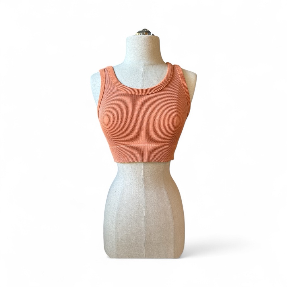 Urban Daizy Orange Ribbed Top